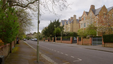 Exterior-Of-Houses-On-Norham-Road-In-Quiet-Residential-Area-Of-Oxford